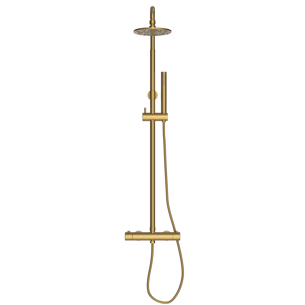 Duten colonne de douche avec mitigeur thermostatique, finition PVD Iflusse